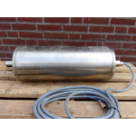 L 550 mm D 215 mm Roestvrij staal, Van der Graaf . TM215A40-0610 CR-S2. UNUSED.